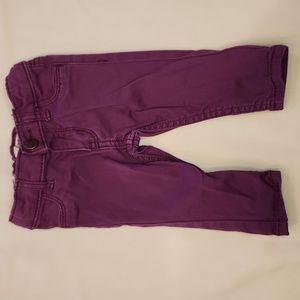 Oshkosh purple jeans 6m